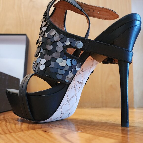 L.A.M.B. high heel black stiletto "keita" size 9 - Picture 1 of 11